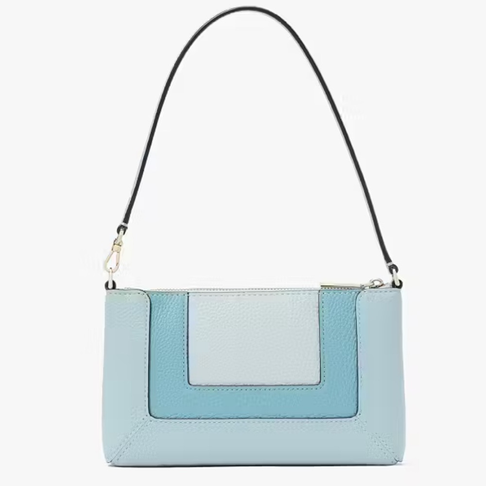 NEW kate spade new york Leather Lena Convertible Shoulder Bag In Blue Multicolor - Picture 7 of 16